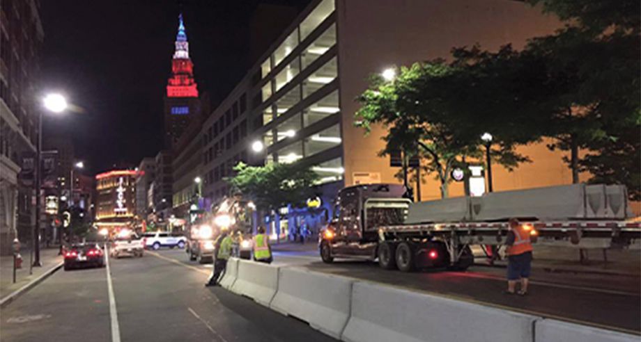 Barriers at the Cleveland RNC