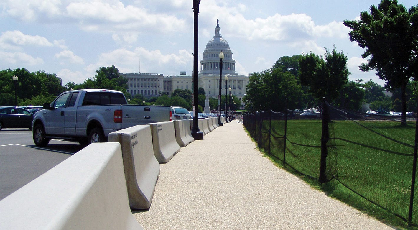 Pedestrian barriers for July 4th Celebration in Washington, D.C.